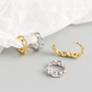 HUGGIE Chain Hoop Earrings